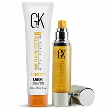 GK HAIR The Best Smoothing Keratin Hair Treatment & Organic Argan Oil Hair Serum