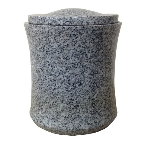 Urna de cremación de granito perla lunar para cenizas entierro funeral 9,5x8 B - Imagen 3 de 7