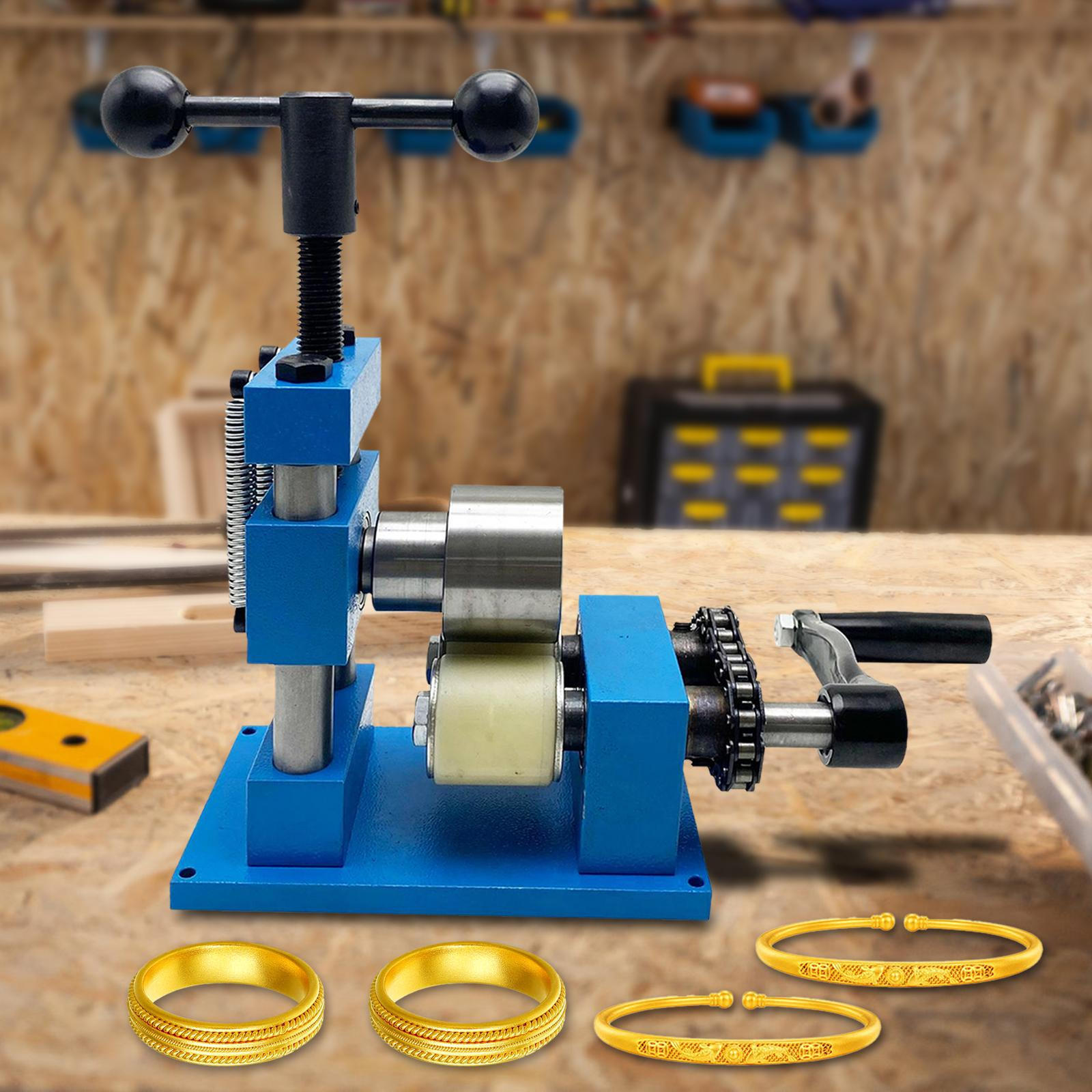 Hand Crank Ring Bracelet Press Bending Machine Making Tool Jewelry Ring Bender