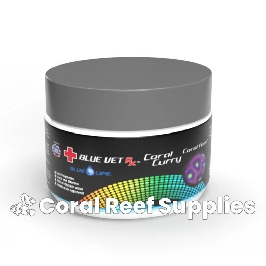 BLUE LIFE USA BLUE LIFE CORAL CURRY MARINE REEF POWDERED FILTER FOOD ZOA SPS LPS FISH TANK