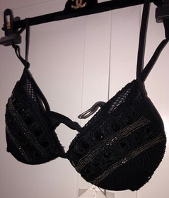 La Perla Calypso Embellished  Bead Mesh Contour Bra ,US 34C / FR 85C NWT $450