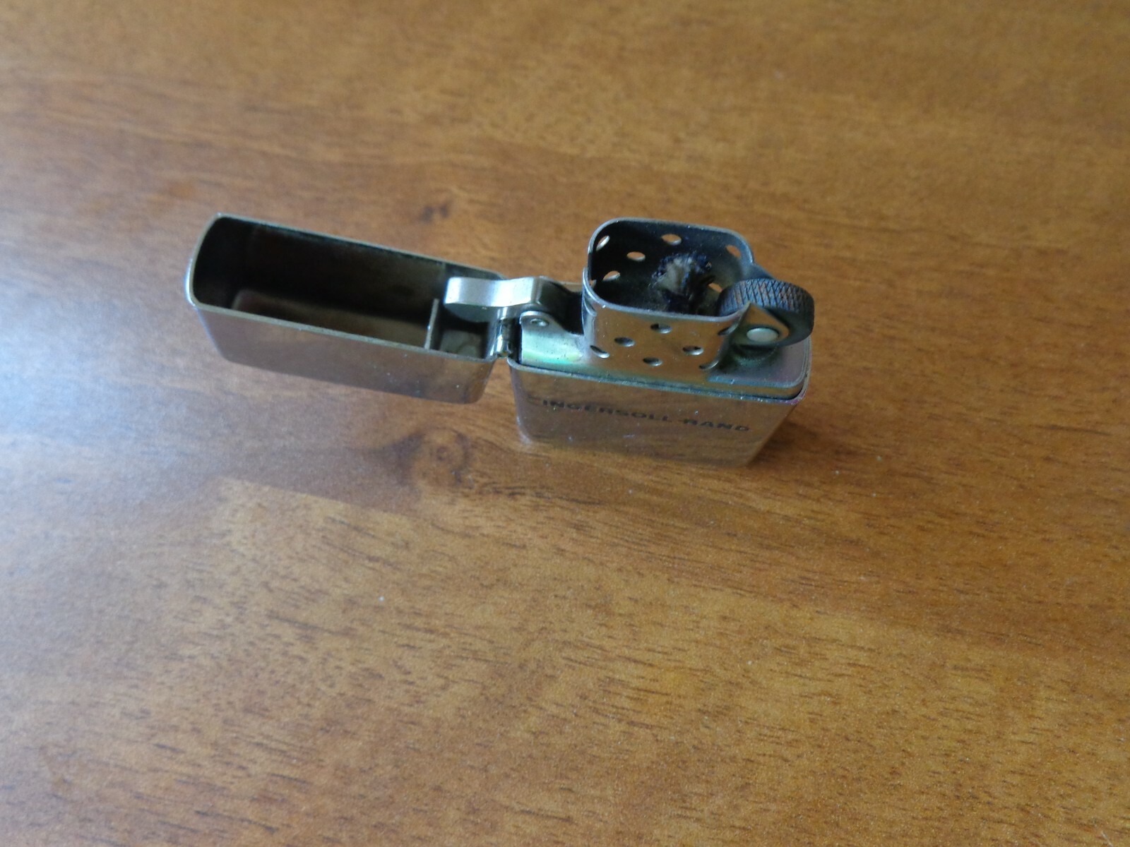 VTG RARE 1980 ZIPPO LIGHTER HIGH POLISH ADVERTISING COMPANY INGERSOLL RAND LOGO