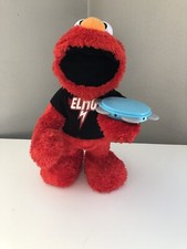 Sesame Street 15" Hasbro Lets Rock Elmo Singing Animated Doll WORKS P4