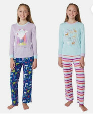 Eddie Bauer Girls 4 Piece Sleep Raindeer, Size L 14-16 I Love    Adventure EUC