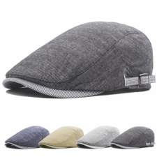 Men Newsboy Duckbill Gatsby Flat Hat Golf Driver Beret Ivy Summer Adjustable Cap