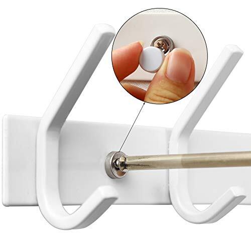 Coat Rack Wall Mount WhiteCoat Hooks Wall MountedWall Coat HangerHook Rack2 H... - Picture 6 of 6
