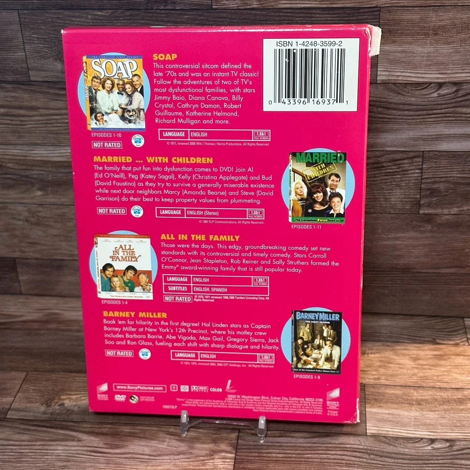Cutting Edge Comedy TV DVD Used Starter Set Soap Married With Children Barney - Image 2 of 4