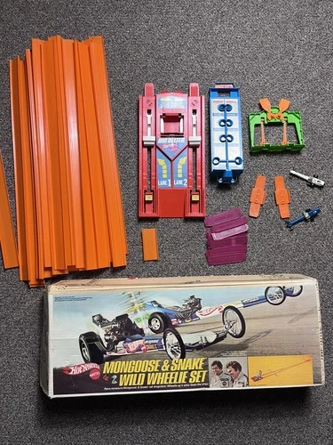 Vintage Hot Wheels Mongoose Snake Wild Wheelie Drag Set 1970 eBay excellent!