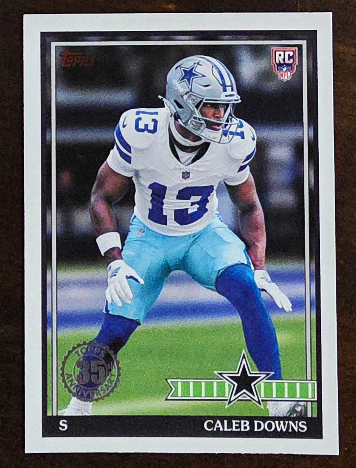 Topps 2026 Caleb Downs Rookie #91TR-49 Dallas Cowboys Football Trading Card