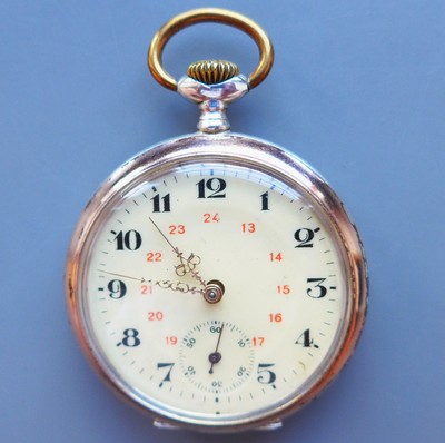 Junghans HERREN TASCHENUHR,J 34,Silber,Ankerhemmung,gute Funktion