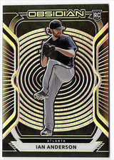 2021 Panini Chronicles Obsidian #60 Ian Anderson Rookie Atlanta Braves Baseball