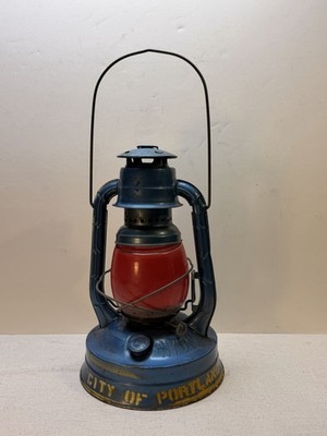Antique Dietz No 100 NY USA Blue Lantern Portland OR.