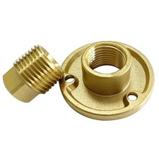 Solid Brass Drain Plug Boat Garboard Drain Plug Kit Fit for 1 Inch Hole