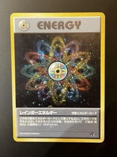 Old Back Rainbow Energy Retro Promo Rare Pokemon Card Game