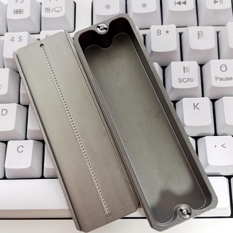 cigarette pill case Titanium Cigarette Case Pill Holder Container Outdoor Storage Box Fidget  Slider