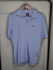 Pursell Farms Farmlinks Golf Polo Blue Large Donald Ross