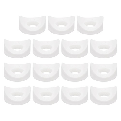 #ad #ad 80Pcs Plastic Round Washers 6mm x 16mm x 3mm White PE Concave Washer AU $15.21