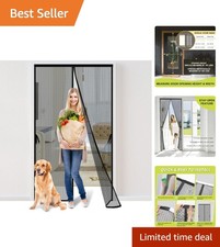 Magnetically Closing Screen Door for 32x78 Inch Doors - Heavy Duty Mesh Quality