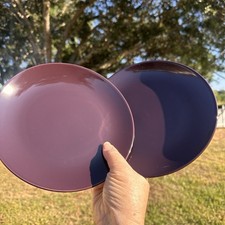 "Juego de 2 platos de ensalada púrpura be…