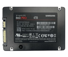 Samsung 860 Pro 4TB SSD (MZ-76P4T0) 3D V-NAND SATA III 6Gb/s 2.5" 96-99% HEALTH
