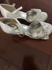 Kenneth Cole Reaction Ivory Satin Dress Shoes Size 1.5 Flower Girl, Communion — photo 2