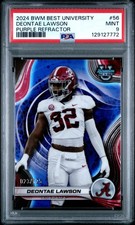 2024 BOWMAN BEST UNIVERSITY PURPLE REFRACTOR #56 DEONTAE LAWSON 23/125 PSA 9