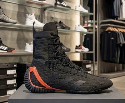 2023 Adidas Speedex 23 Carbon Black Solar Red HP6888 Boxstiefel Jungen Uk 4