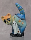 Fenton Glass Halloween Scaredy Cat 2024 Kim Barley Limited Edition #21/31