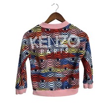 Kenzo Girls Pink Cotton Eye Sweatshirt Girl 10