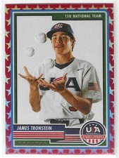 2023 Panini USA Stars & Stripes #39 James Tronstein Red Stars Prizm /149