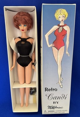 Vintage 1990s Retro Candi by Hamilton Design Redhead Bubblecut Barbie in Box