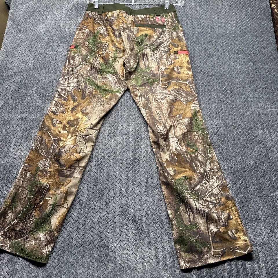 Under Armour Realtree Pants Women Sz 6 Camo Scent Control Hunting Outdoor Pink - Image 4 of 4