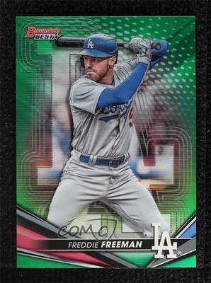 2022 Bowman's Best Green Refractor 52/99 Freddie Freeman #37 1j7t