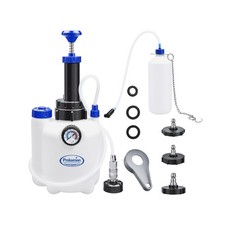 3L Manual Brake Bleeder Fluid Pump with 4 Master Cylinder Adapters and 1L Bra...