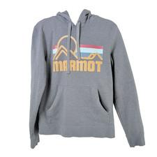 Marmot Coastal Hoodie Mens S Heather Gray Sweatshirt Pocket Outdoor M49360