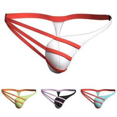 Herren High Stretch Low Waist G String Tangas T Rücken Unterhose Atmungsaktiver