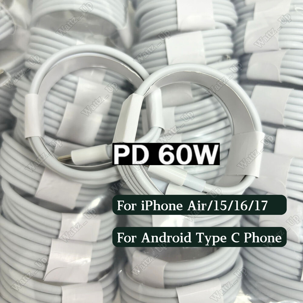 Bulk Lot 60W Fast Charger PD Cable USB-C Cord For iPhone Air 15 16 17 Samsung 