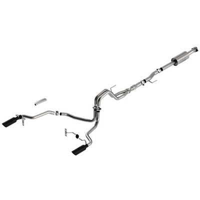 Borla 140867BC ATAK Stainless Cat Back Exhaust for 2021-2025 Ford F-150 5.0L V8