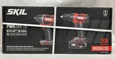 Skil 20Volt 2-tool Brushless Power Tool Combo Kit 1 Battery & Charger CB 743701