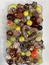 100 Beads/400ML Brown/Yellow/Orange Style 2 Beads For Pens Keychains