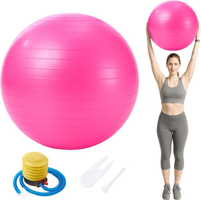 Gymnastikball Fitnessball Sitzball inkl Pumpe  65cm  für Yoga Pilates