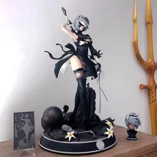 33CM NieR:Automata YoRHa No.2 Type B 2B Figure Toy PVC Model Statue Collection--