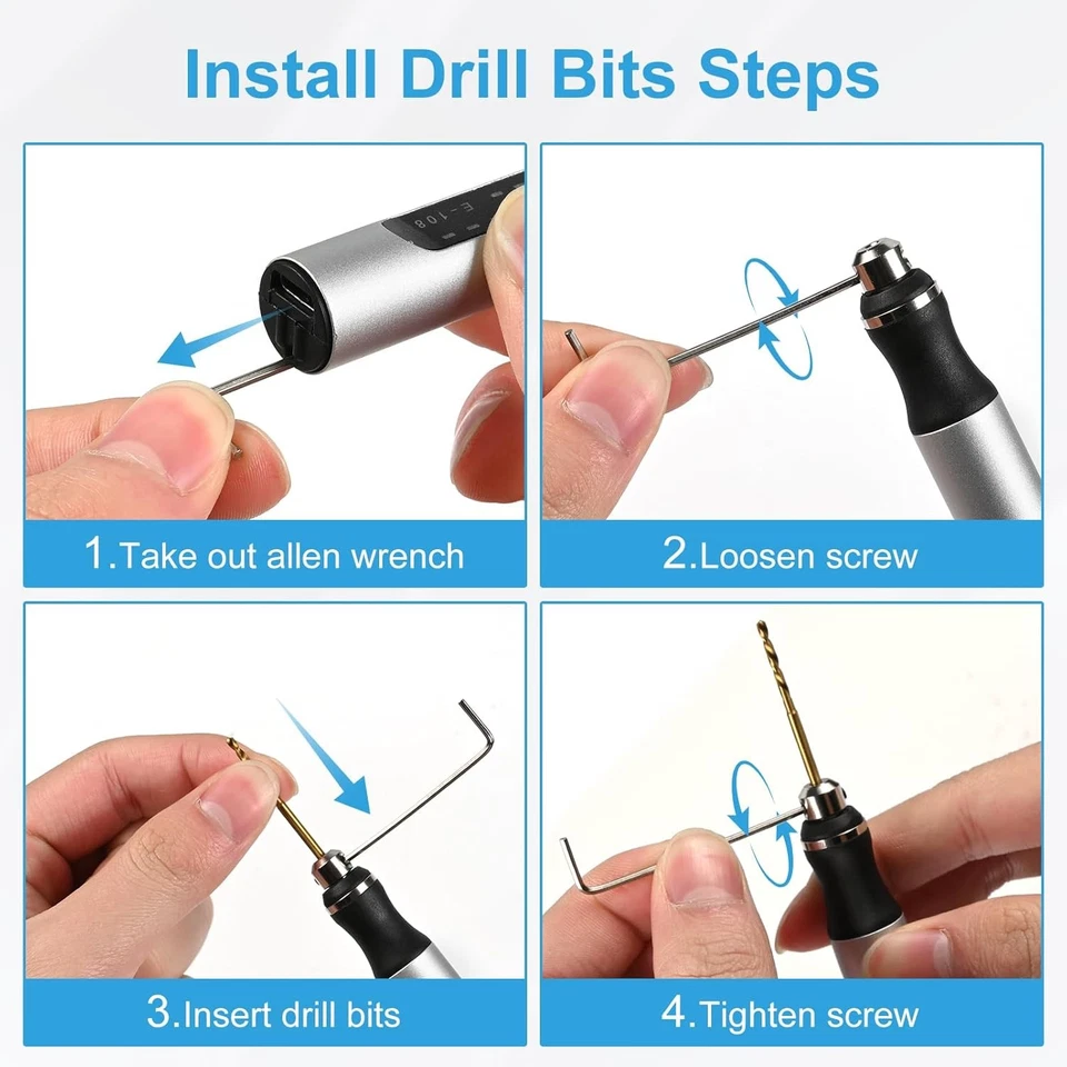 Mini Akkuschrauber Klein Akku-Bohrschrauber Bohrmaschine Multischrauber Set - Bild 2 von 4