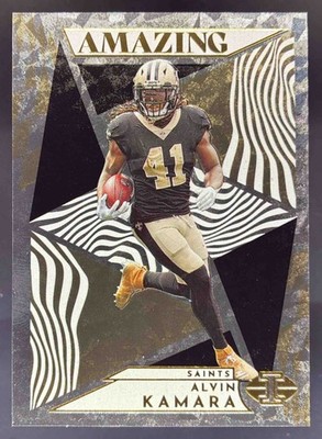 スケッチカード　ガモーラ 2022 Panini Football Illusions Alvin Kamara Amazing #A-10 New