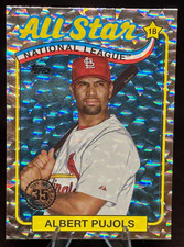 Albert Pujols 2024 Topps Chrome Platinum 35th Anniversary X-Fractor ASB-15