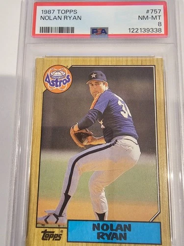 1987 Topps - #757 Nolan Ryan PSA 8