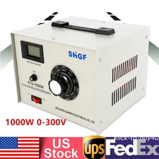 Variac Auto Transformer AC Variable Voltage Regulator Metered 1000W 0-300V USA