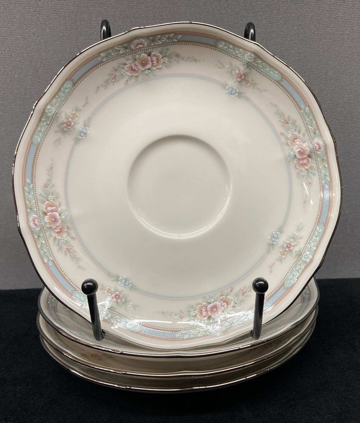 Noritake Rothschild Ivory China 7293 Replacement Saucers 6” Set of 4