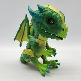 ⭐️ 2018 Wowwee Fingerlings Untamed Venom Green Horned Dragon - Tested & Works