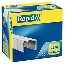 Rapid 24/6mm Standard Staples, For Stapling up to 20 Sheets, Use with Desktop an